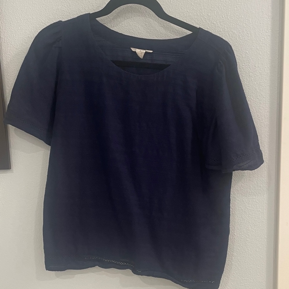 Caslon Navy Blue Casual Top